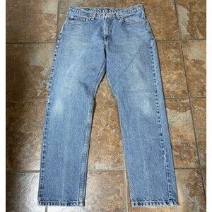 Ralph Lauren Jeans Mens 34x32 Blue Denim Relaxed Fit Straight Leg Classic 90s